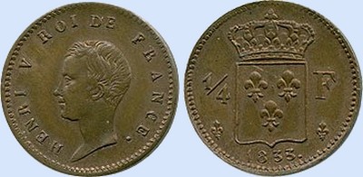 Quart de Franc HENRI V
